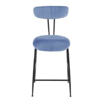 Barová Stolička Tylor Modrá - Nábytok do jedálne > Stoličky, lavice a barové stoličky > Barové...