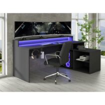 Herný Stôl Tezaur Čierna 200 Cm - Nábytok do kancelárie a pracovne > Písacie stoly
