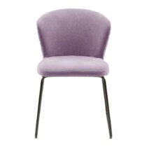 Jedálenská Stolička Tiffany Ružová - Nábytok do jedálne > Stoličky, lavice a barové stoličky >...