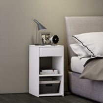 Nočný Stolík Sledo Maxi V Bielej Farbe - Malý nábytok > Odkladacie stolíky
