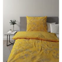 Obojstranná Posteľná Bielizeň Eden, 140/200cm, Žltá - Textil do domácnosti > Textil do spálne >...