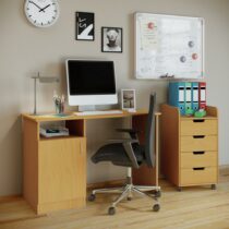 Písací Stôl Desas Buk - Nábytok do kancelárie a pracovne > Písacie stoly