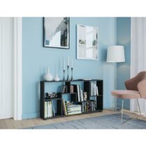 Regál Pintal Čierny Š: 117cm - Obývacie izby > Sektorový nábytok do obývačky > Regály a deliac...