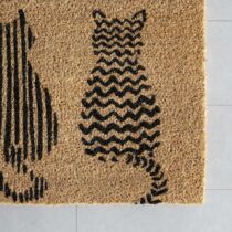Rohožka Welcome Cats, 40/60cm, Hnedá - Textil do domácnosti > Koberce a rohožky > Rohožky