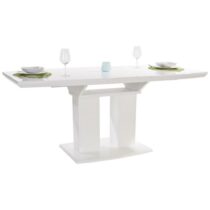 Rozkladací Jedálenský Stôl Malvin 140-180x90 Cm, Biely - Nábytok do jedálne > Stoly do jedálne &g...